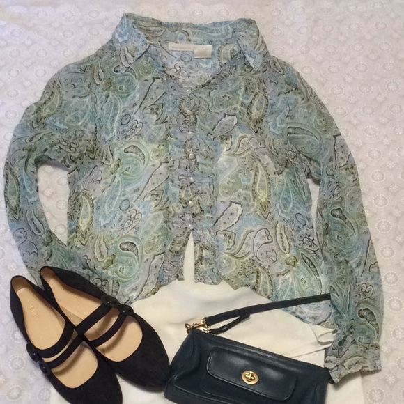 Worthington silk blouse - Picture 1 of 8